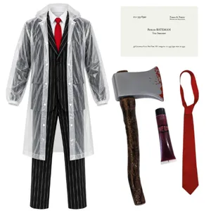 Adult 1980s Businessman Villain Costume Set | Halloween Fancy Dress