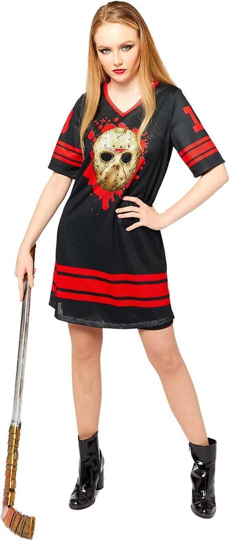 Ladies Horror Movie Villain Costume Dress | Halloween Fancy Dress