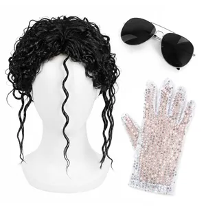 Kids 80s Pop Star Halloween Costume Set | Wig, Glove & Glasses