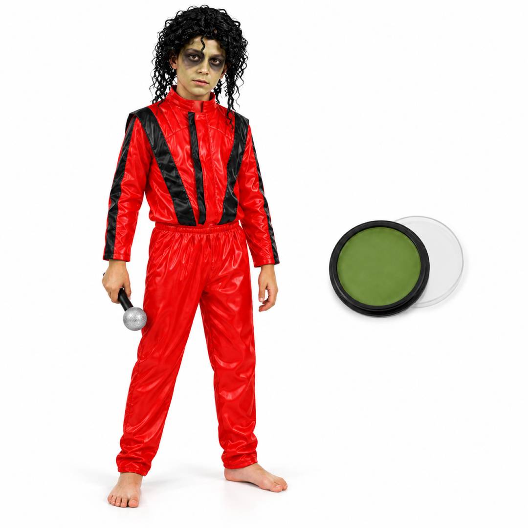 Kids Zombie Thriller Halloween Costume Set | Jacko Fancy Dress Outfit