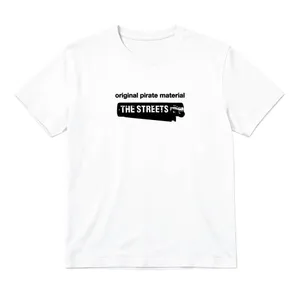 Adults Original Pirate Material Lighter Design T-Shirt | Unisex White Cotton Crew Neck Tee | 2000s UK Garage Tribute for Concerts, Festivals & 00s Fancy Dress