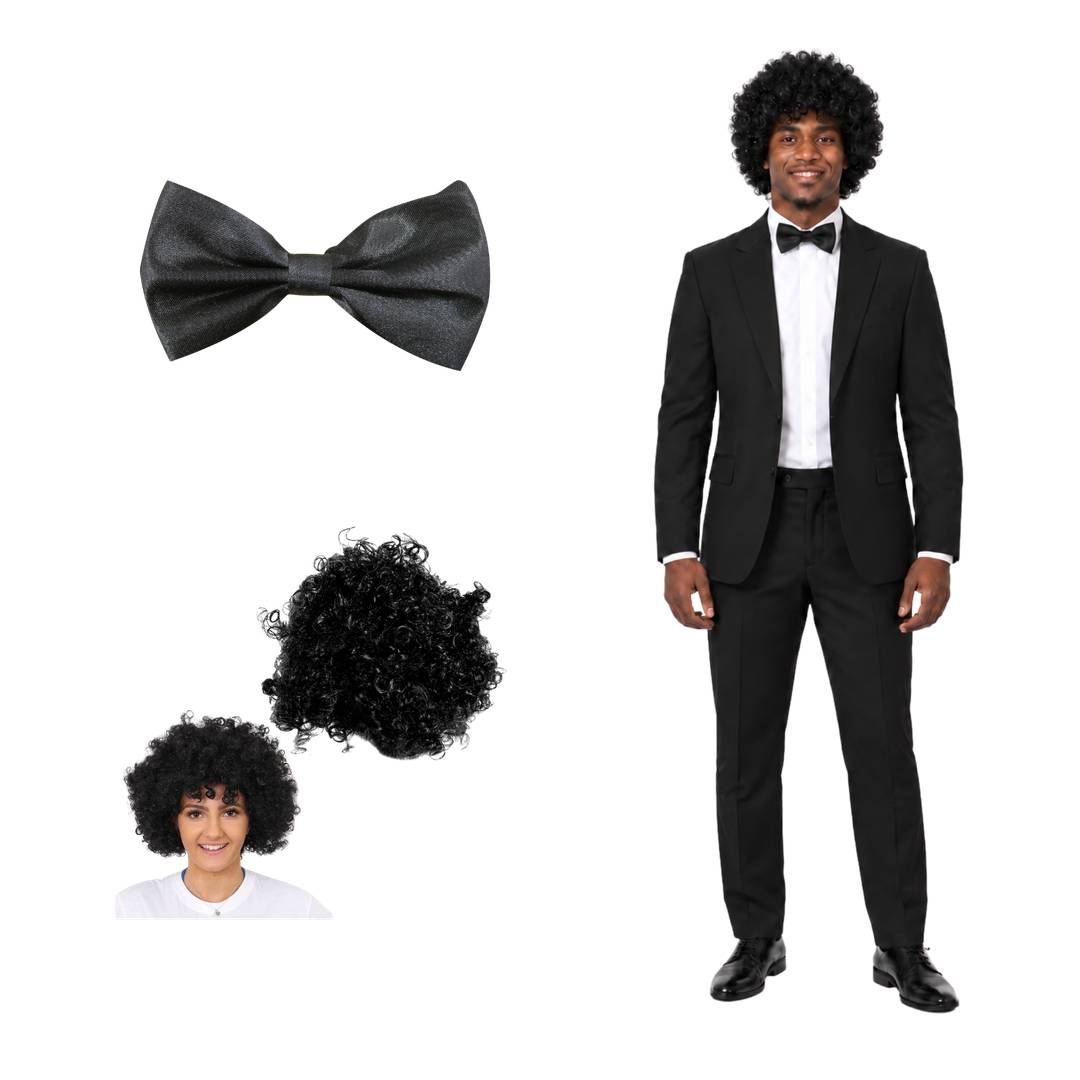 Adult Halloween King Of Pop Costume | Retro Pop Superstar Fancy Dress Set