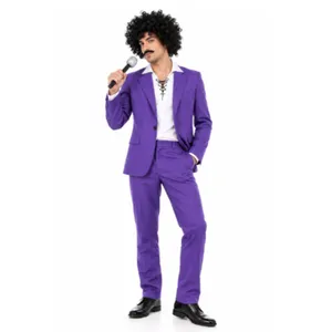 Adults 80s Purple Rock Star Costume | 5-Piece Fancy Dress Set