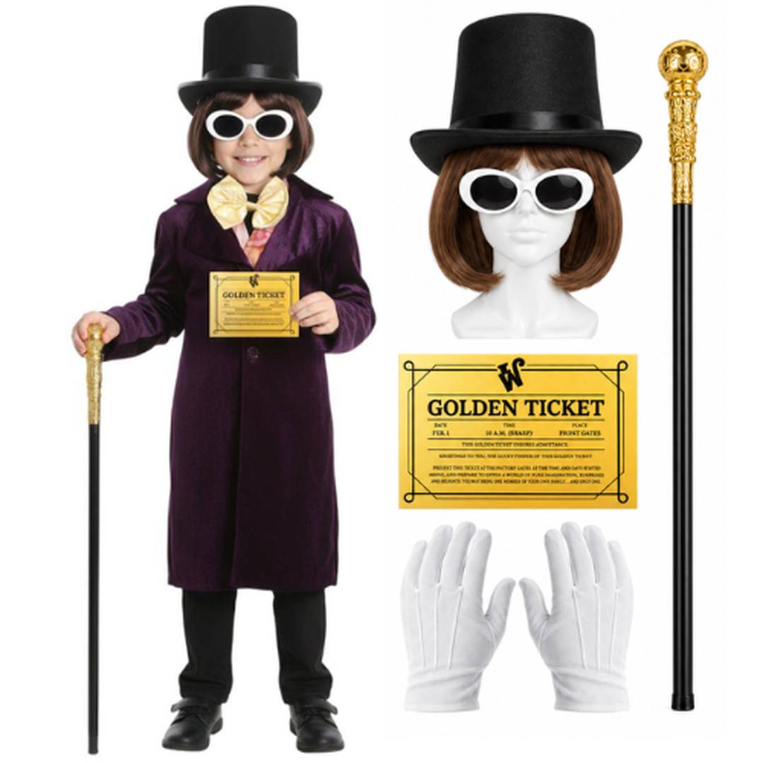 Kids Chocolate Factory Boss Costume | World Book Day Fancy Dress Set