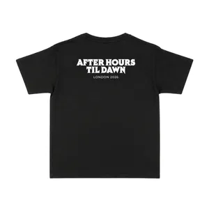 Womens Concert Baby Tee | After Hours Til Dawn Black Print Top