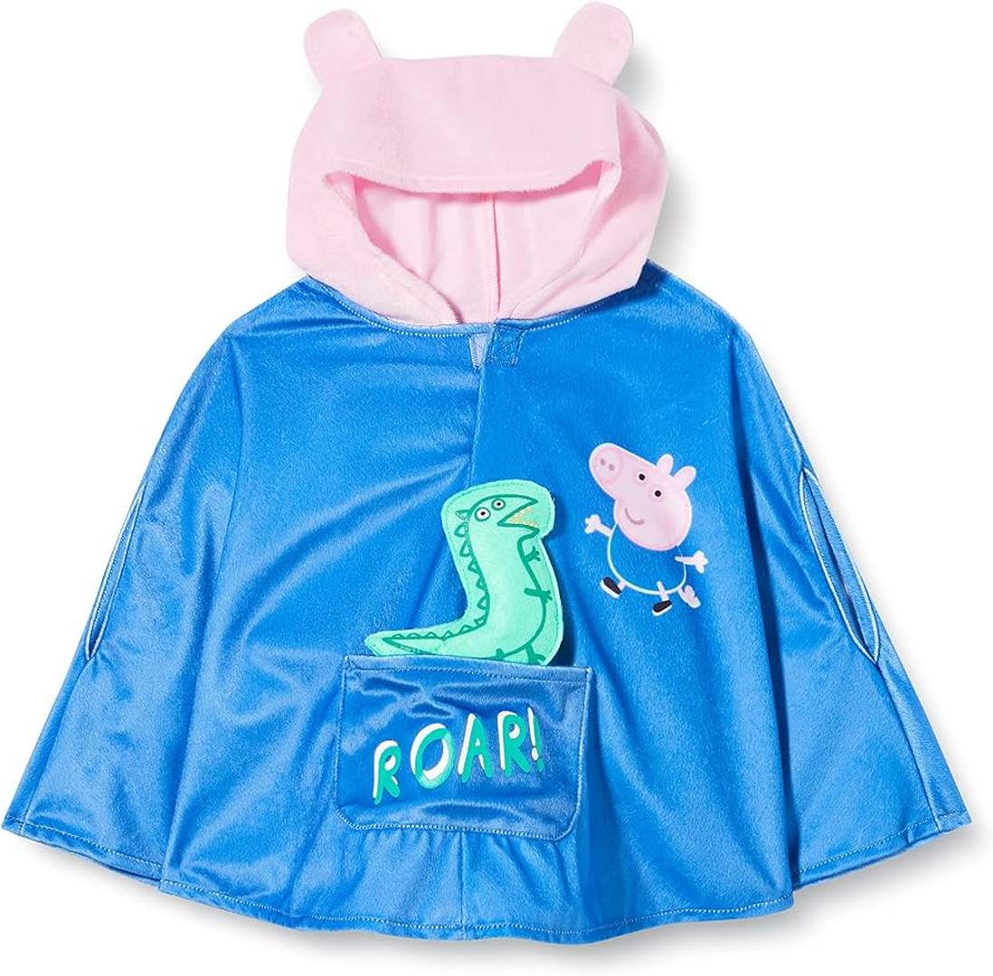 Kids Pig Hood Cape | Blue Fancy Dress Birthday Party Costume
