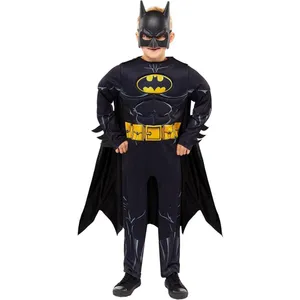 Boys Superhero Costume | Black Yellow Comic Book Fancy Dress