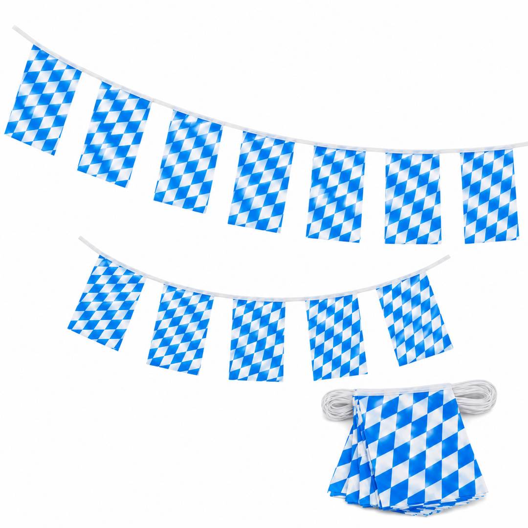 Oktoberfest Bavarian Flag Bunting | Beer Festival Party Decor