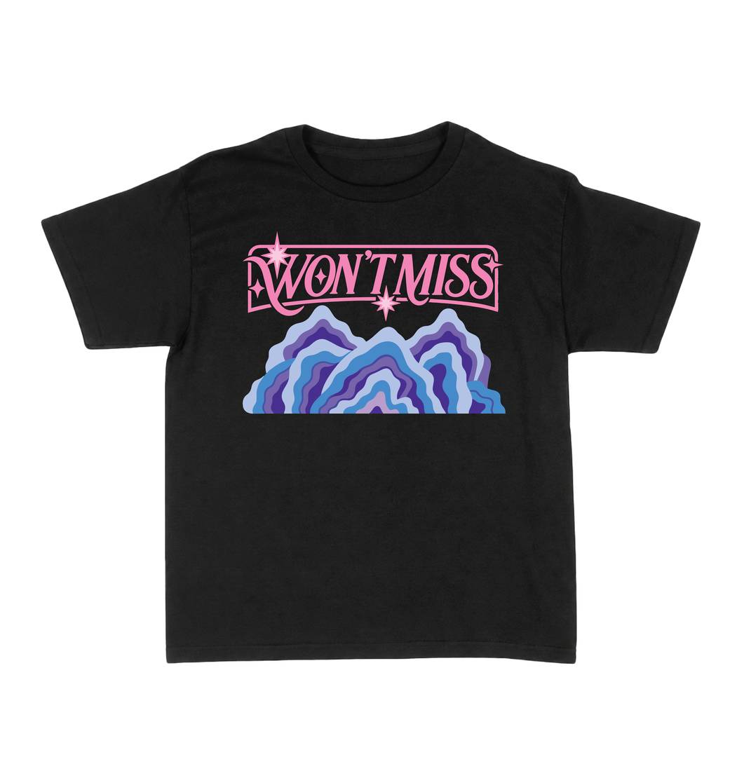 Womens Won't Miss Kpop Baby Tee | Fitted Cotton Crop Top Streetwear