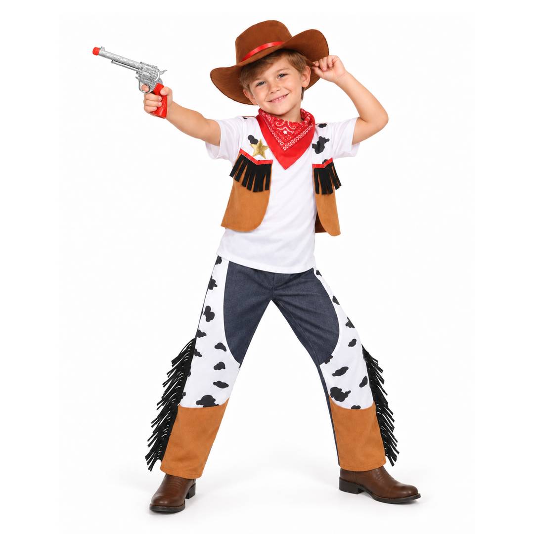 Kids Cowboy Costume | Sheriff Fancy Dress Bundle Set