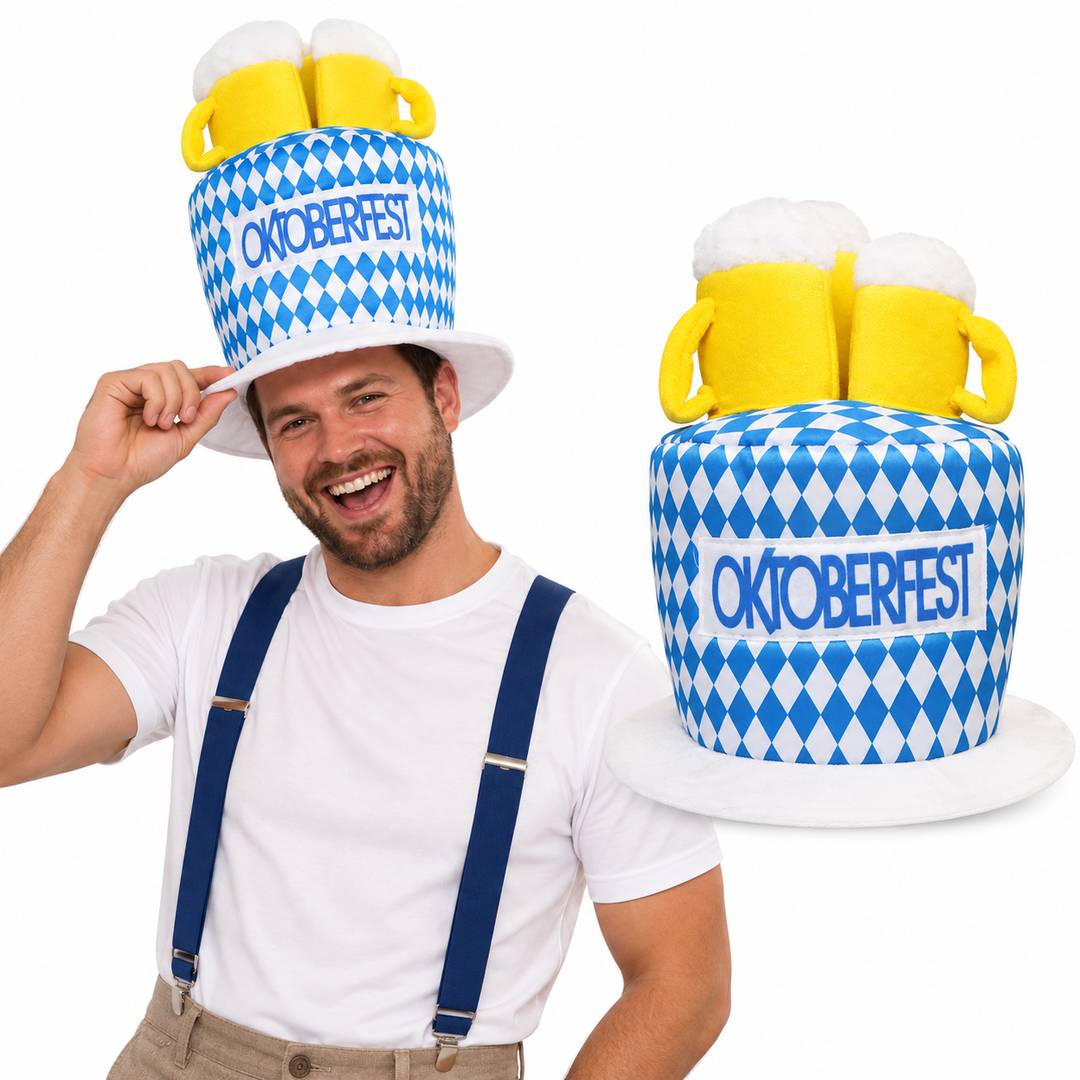 Bavarian Beer Hat Perfect for German Oktoberfest Stag Night or Any Fancy Dress Party