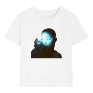 Womens Concert Baby Tee White | Fitted Graphic Print Tour Top Gig Wear