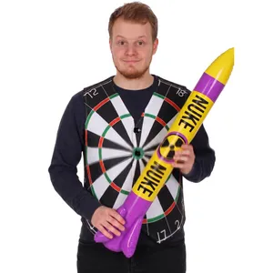 Dartboard Waistcoat | Inflatable Nuke 90cm | Darts Fancy Dress Costume