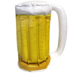 Inflatable Beer Stein Glass 30cm | Oktoberfest Party Props Yellow