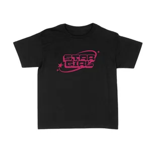 Adult Unisex Stargirl Print Baby Tee | Concert Fan T-Shirt Black