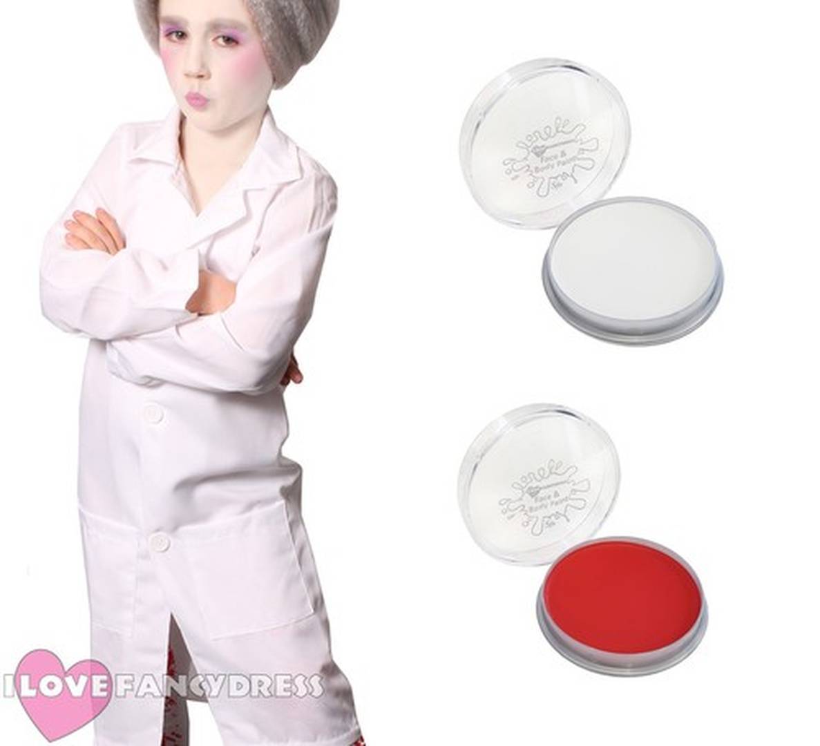 Kids Evil Dentist Costume | Lab Coat & Face Paint World Book Day