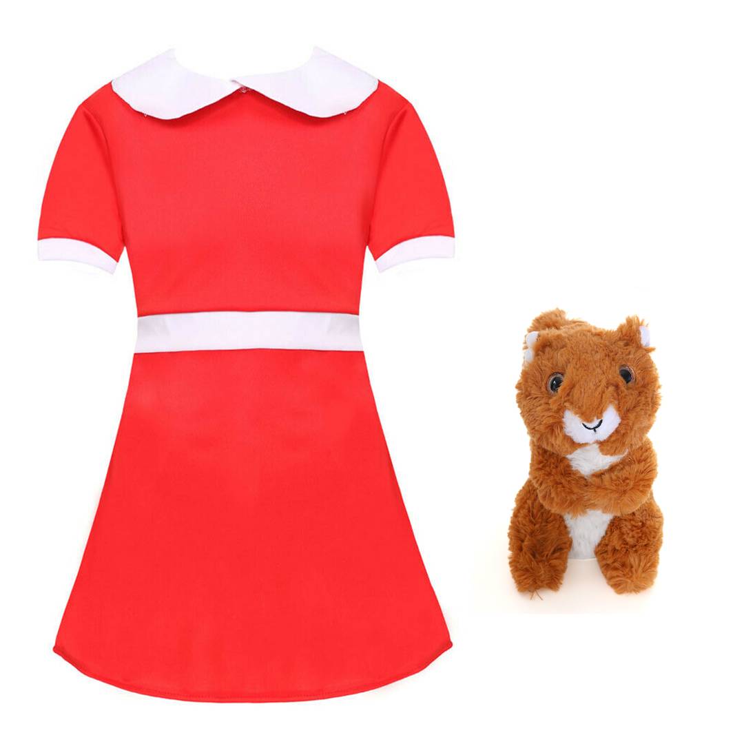 Girls World Book Day Costume | Storybook Winner Dress & Squirrel Toy