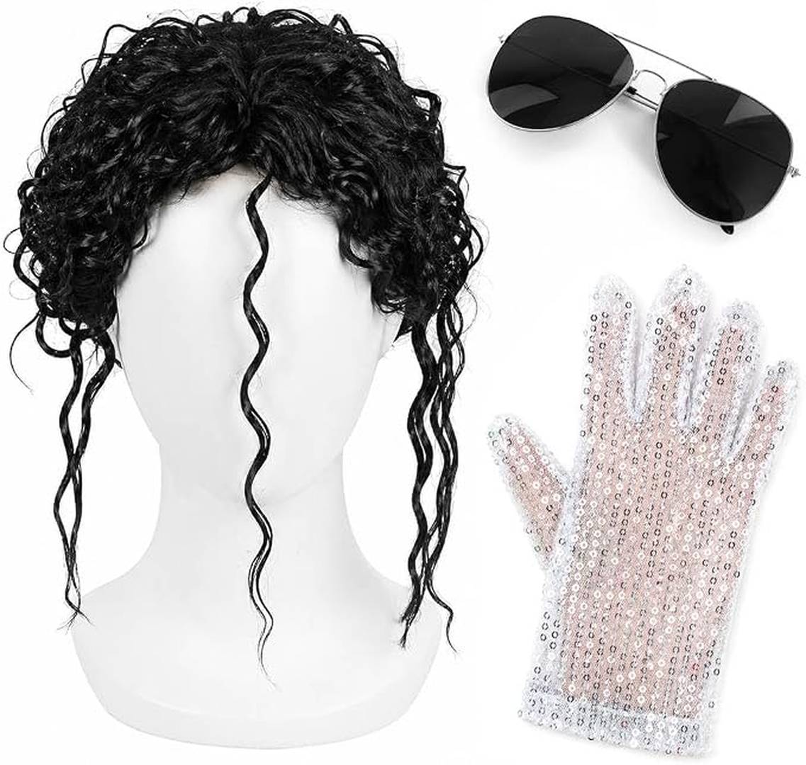 Adults King of Pop Halloween Accessory Set | Music Icon Fancy Dress