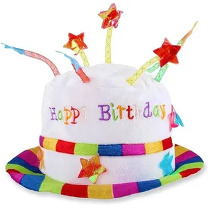 Adult Birthday Cake Light-Up Hat | Novelty Fancy Dress Party Accessory