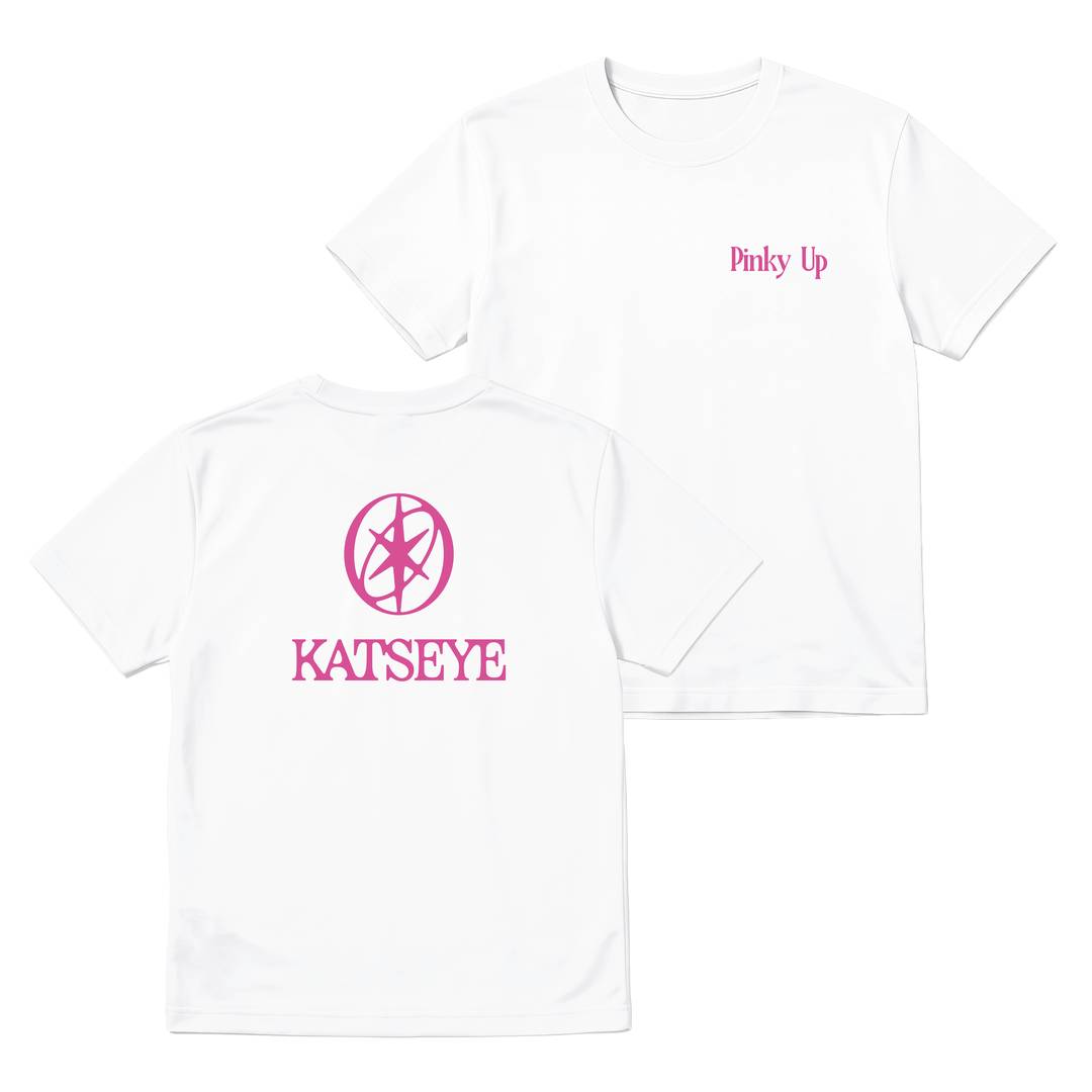 Pinky Up K-Pop Girl Group Concert Tee | White Baby Tee | Front & Back Print