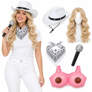 Womens 70s Country Singer Dolly Costume Set | Adult Western Tribute Outfit