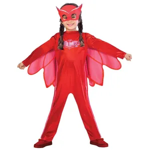Kids Owl Superhero Costume | Red Halloween Fancy Dress Outfit