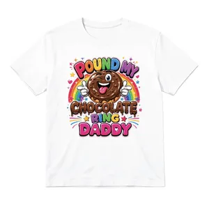 Adults Stag Do Pound My Chocolate Ring T-Shirt | Classic White Unisex Cotton Tee | 100% Cotton
