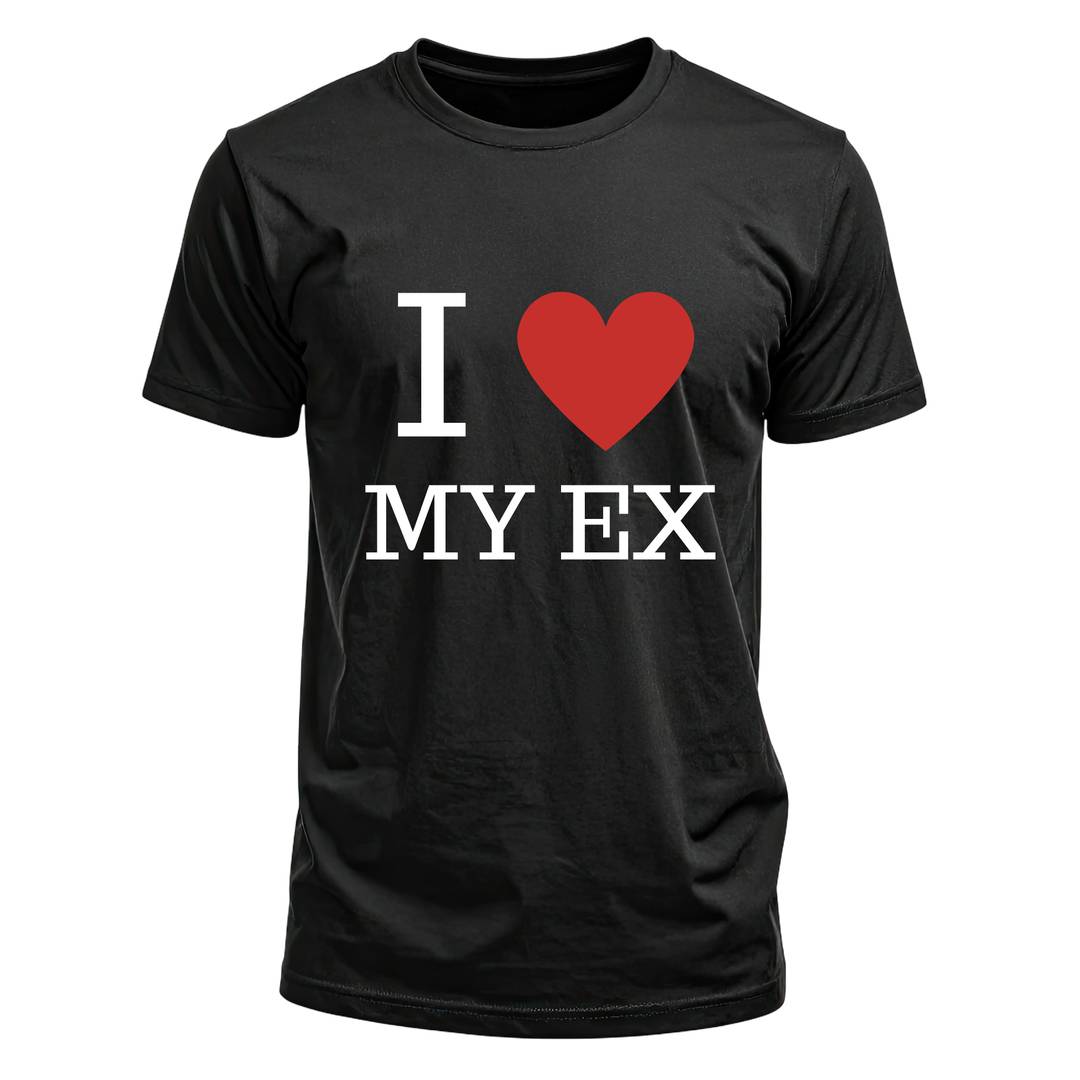 Unisex I Heart My Ex Funny T-Shirt | Novelty Bachelor Hen Party