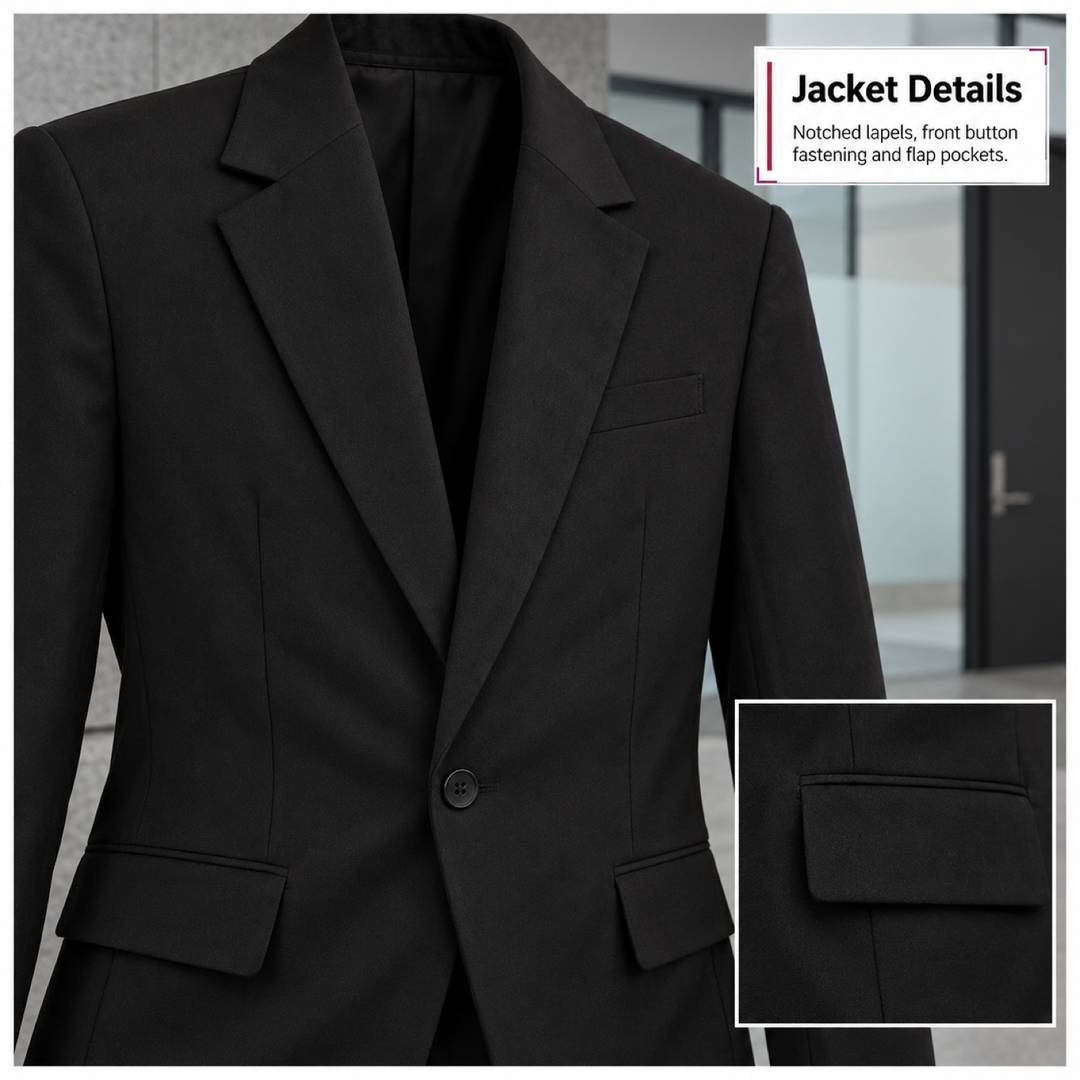 Mens Halloween Secret Agent Costume | Black Suit & Bald Cap Set | I ...