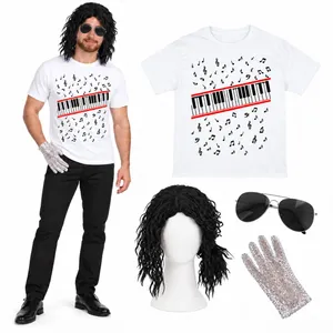 Adult 80s Pop Icon Costume Set | Retro Music Fancy Dress Outfit