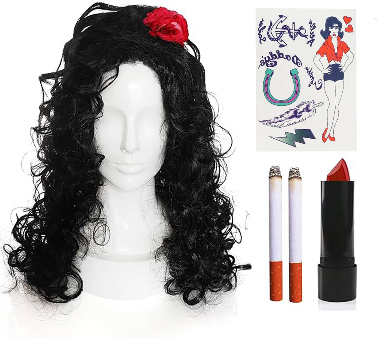 Adult 00s Singer Accessory Set | 5pcs | Retro British Music Costume Kit