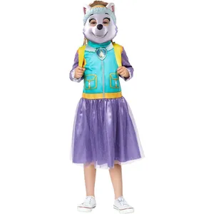 Kids Snow Rescue Pup Costume | Girls Dog Rescue Fancy Dress Set