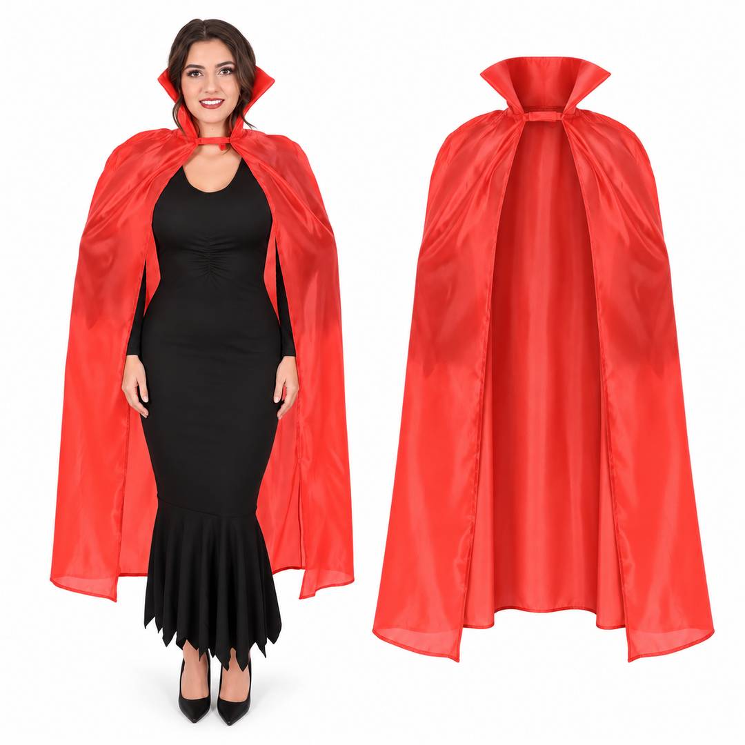Adult Vampire Halloween Cape 56 Inch | Bulk Pack Fancy Dress Costume