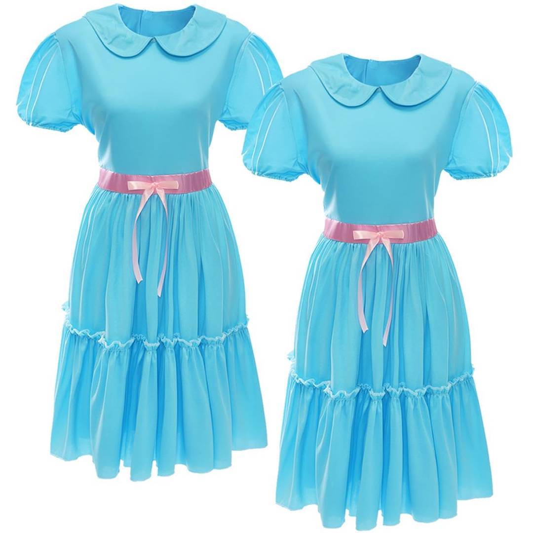 Womens Halloween Twin Dress | Blue Duo Costume Set