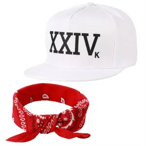 Adults Pop Star Costume Kit | Hat & Red Paisley Bandana | 2-Piece Concert Fancy Dress Set