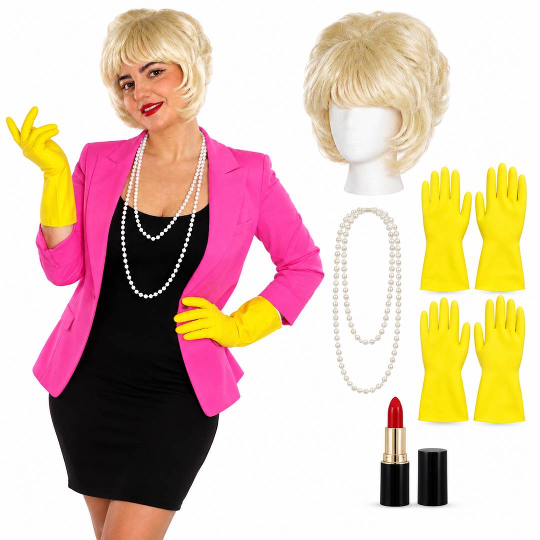 Womens Cleaning Queen Accessory Set | Glam TV Cleaner Costume