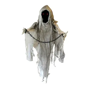 Animatronic Halloween Ghost Decoration | Faceless Spectre Prop 173cm