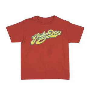Womens Concert Baby Tee | Red Retro Rock Gig Top Fitted Crop