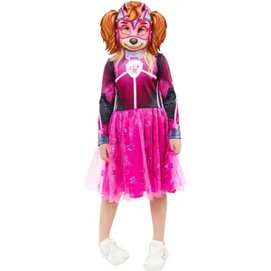 Girls Pink Puppy Rescue Costume | Glow in the Dark Fancy Dress Outfit