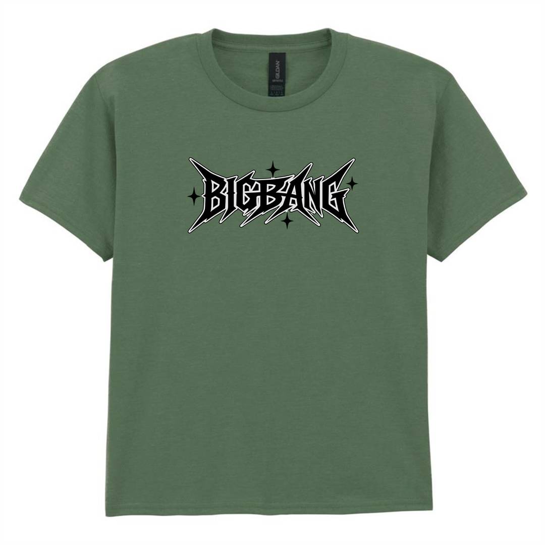Womens K-Pop Concert Graphic Tee | Green Baby Tee Crop Top | Y2K