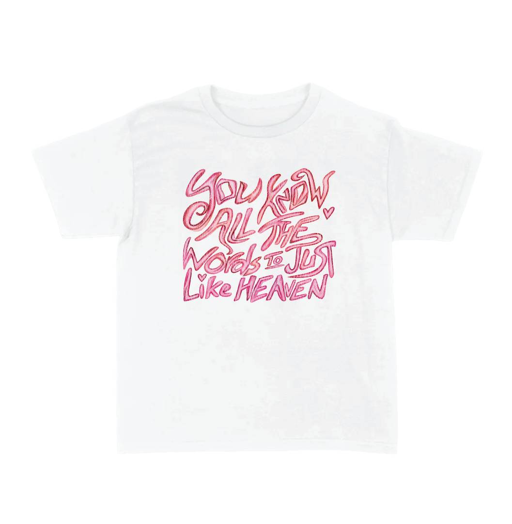 Adult Pop Concert Lyric T-Shirt | Just Like Heaven Festival Tee