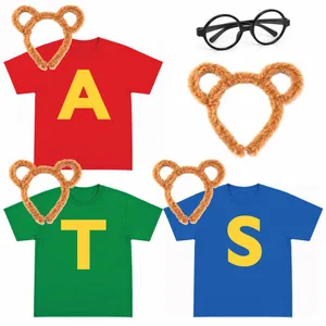 Adult Chipmunk Costume | Printed Tee & Ears Headband Set