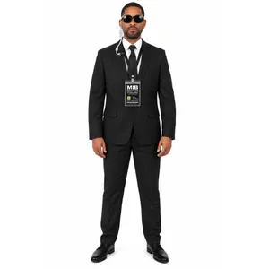 Adult Secret Agent Halloween Costume | Unisex Spy Fancy Dress Suit Set