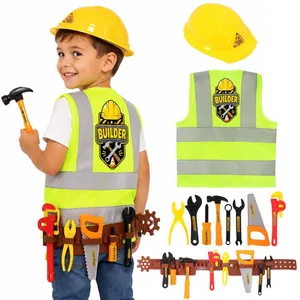 Kids Builder Costume | Fancy Dress Construction Worker Outfit