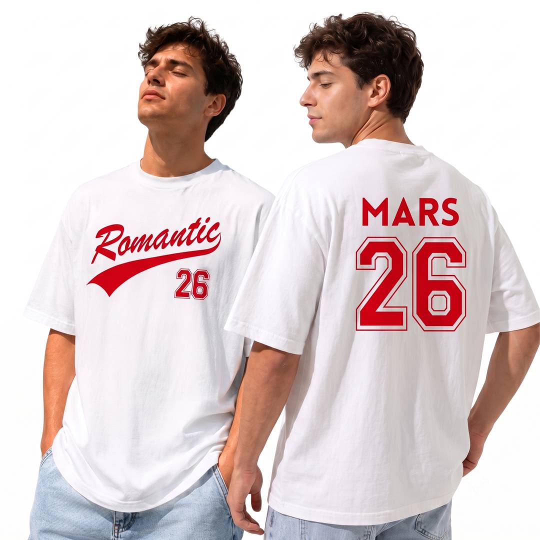 Adults Wembley 2026 Concert T-Shirt | Unisex White Cotton Fan Tee | Bold Red Front & Back Print