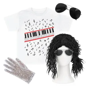 Adult 80s Pop Icon Costume Set | Retro Music Fancy Dress Outfit