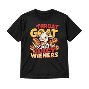 Adults Throat Goat T-Shirt | Men's Stag Do Novelty Tee | 100% Cotton