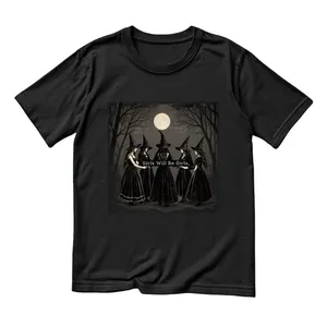 Womens Witch Novelty T-Shirt | Girls Will Be Girls Funny Print Tee
