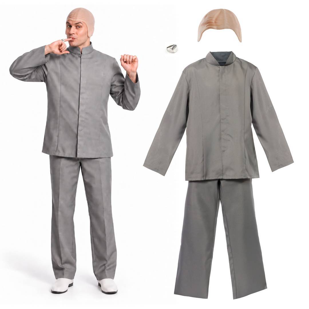 Adults Diabolical Mastermind Costume | Evil Genius Halloween Outfit