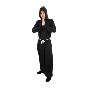 Adults Black Monk Costume